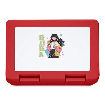 Anime and Boba Bubble Tea - Lunchbox - red - Front