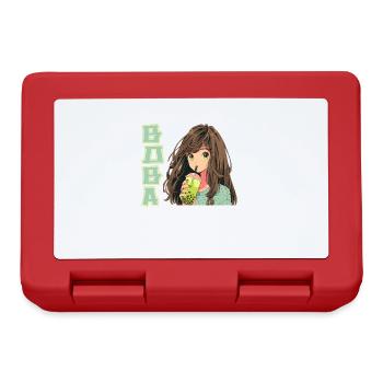 Anime and Boba Bubble Tea - Lunchbox - red - Front