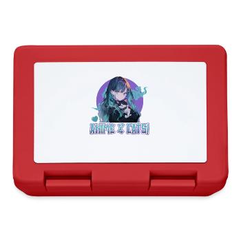 Anime and Cats Kawaii Girl Anime - Lunchbox - red - Front