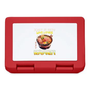 Juste un garçon qui aime les nouilles ramen - Boîte à goûter - rouge - Devant