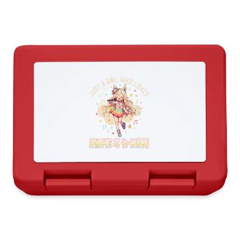 Juste une fille qui aime l’anime et la K-Pop - Boîte à goûter - rouge - Devant