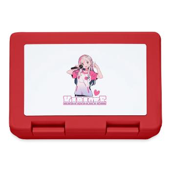 Filles Manga Anime Karaoké - Boîte à goûter - rouge - Devant