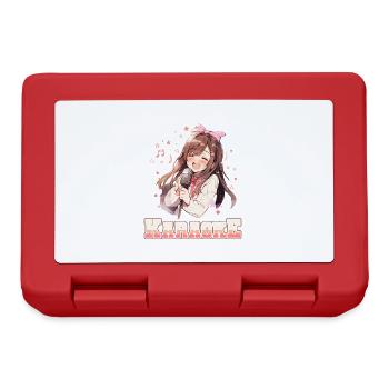 Filles Manga Anime Karaoké - Boîte à goûter - rouge - Devant