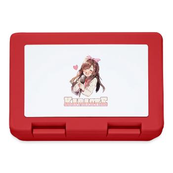 Filles Manga Anime Karaoké - Boîte à goûter - rouge - Devant