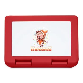 Facilement distrait par le karaoké - Boîte à goûter - rouge - Devant