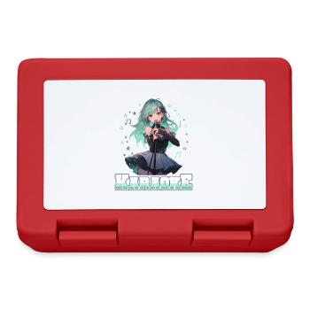 Filles Manga Anime Karaoké - Boîte à goûter - rouge - Devant