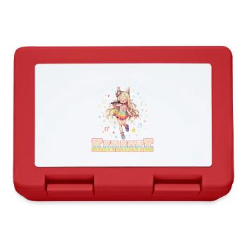 Facilement distrait par le karaoké - Boîte à goûter - rouge - Devant