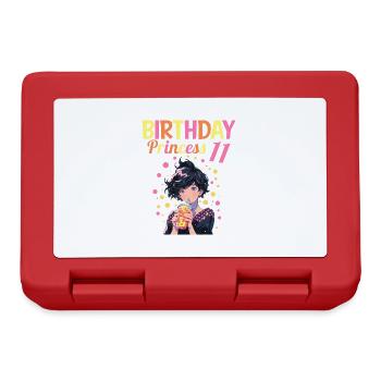 Anime Mandga Boba Bubble Tea 11. Geburtstag - Brotdose - Rot - Vorne