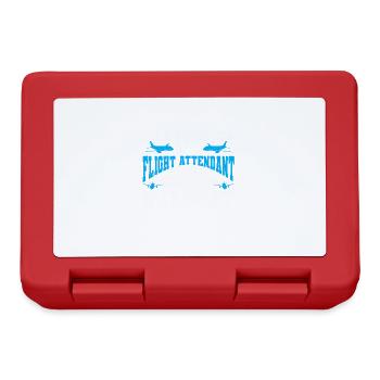 Flight Attendant Papa Stewardess Flight Attendant - Lunchbox - red - Front