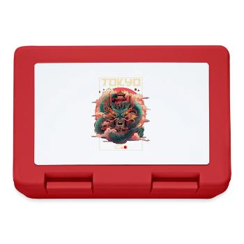 Tokyo Asia 80s Japanese Retro Dragon Dragon - Lunchbox - red - Front