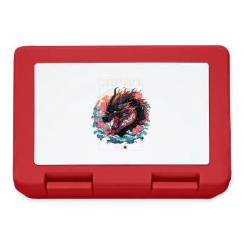 Tokyo Asia 80s Japanese Retro Dragon Dragon - Lunchbox - red - Front