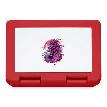Tokyo Asia 80s Japanese Retro Dragon Dragon - Lunchbox - red - Front