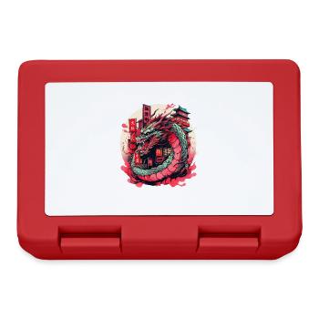 Tokyo Asia 80s Japanese Retro Dragon Dragon - Lunchbox - red - Front