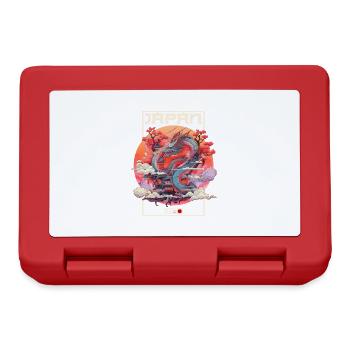 Tokyo Asia 80s Japanese Retro Dragon Dragon - Lunchbox - red - Front