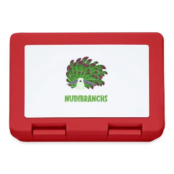 Nudibranch Nacktkiemer Nacktschnecken - Brotdose - Rot - Vorne