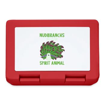 Nudibranch Nacktkiemer Nacktschnecken - Brotdose - Rot - Vorne