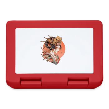 Tokyo Asia 80s Japanese Retro Geishas Geisha - Lunchbox - red - Front