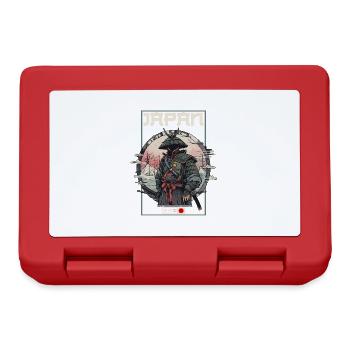 Asie 80s Samouraï Rétro Japonais Samouraï - Boîte à goûter - rouge - Devant