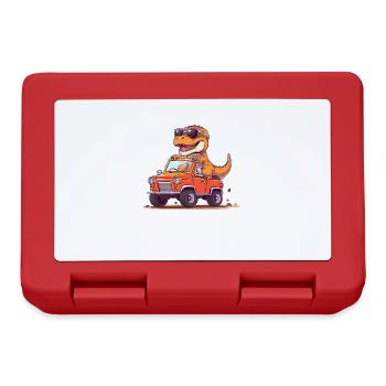 T-Rex conduit un camion monstre - Boîte à goûter - rouge - Devant