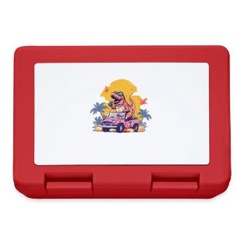 T-Rex Drives Monster Truck - Lunchbox - red - Front