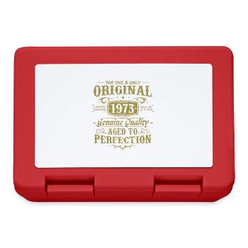 Original 1973 Vintage Vintage Birthday Gift - Lunchbox - red - Front