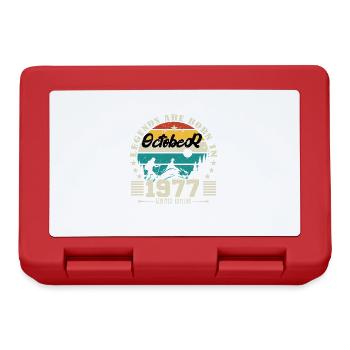 October 1977. October 1977 Anniversary Gift. - Lunchbox - red - Front