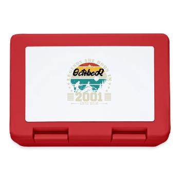 October 2001. October 2001 Birthday Gift. - Lunchbox - red - Front