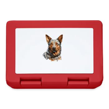 Hund Australian Cattle Dog - Lunchbox - red - Front