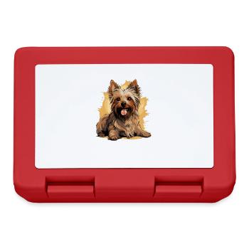 Australian Silky Terrier - Lunchbox - red - Front