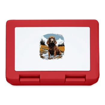 Chien Épagneul d’eau américain - Boîte à goûter - rouge - Devant