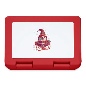 Christmas Xmas Elf Gnome - Lunchbox - red - Front