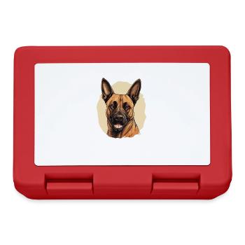 Hund Belgischer Schäferhund - Brotdose - Rot - Vorne