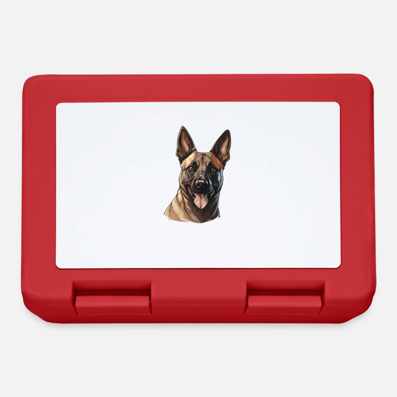 Hund Belgischer Schäferhund - Brotdose - Rot