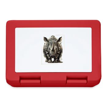 Rhinoceros Steampunk - Lunchbox - red - Front