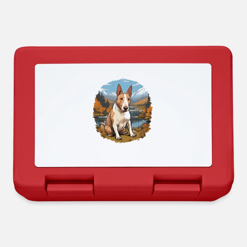 Chien Bull Terrier - Boîte à goûter - rouge