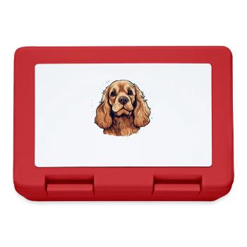 Dog Cocker Spaniel - Lunchbox - red - Front