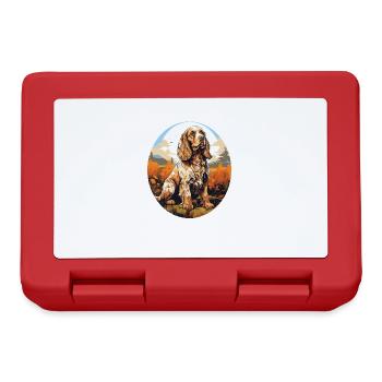 Dog Cocker Spaniel - Lunchbox - red - Front