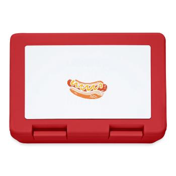 Hot-Dog Cadeau Nourriture Hot Dog - Boîte à goûter - rouge - Devant