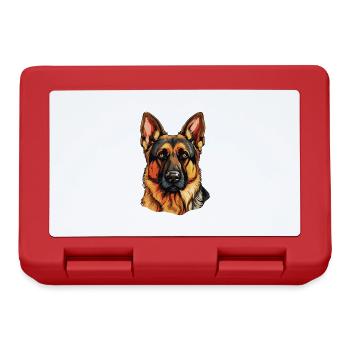 Dog Shepherd - Lunchbox - red - Front