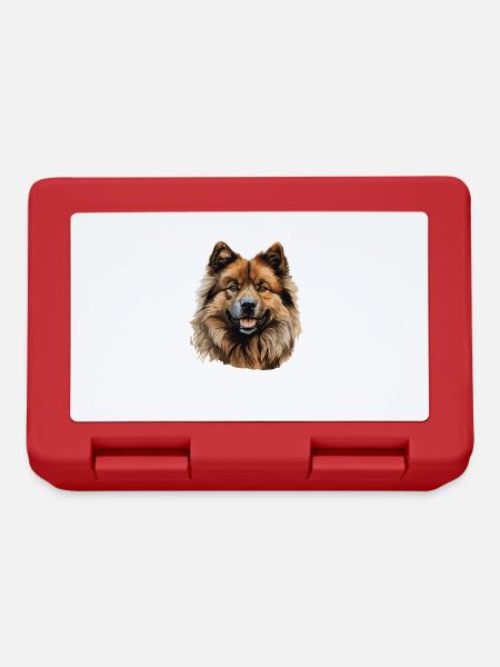 Chien Eurasier - Boîte à goûter - rouge