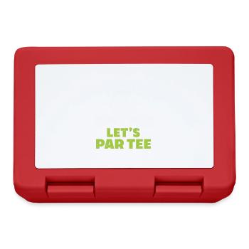 Golf Geschenk Für Golfer - Brotdose - Rot - Vorne