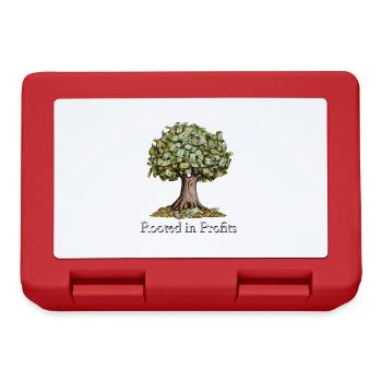 La magie de l’arbre d’argent « enracinée dans les profits » - Boîte à goûter - rouge - Devant