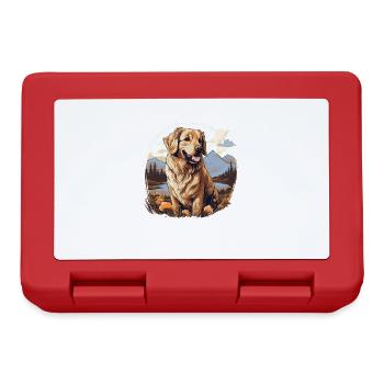 Dog Golden Retriever - Lunchbox - red - Front