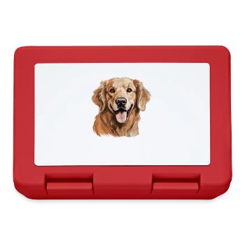 Dog Golden Retriever - Lunchbox - red - Front