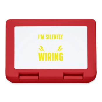 Electrician Gift - Lunchbox - red - Front
