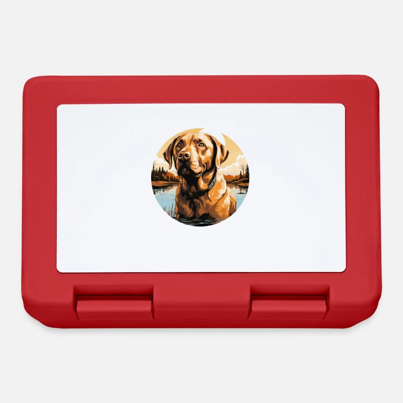 Labrador - Brotdose - Rot