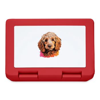 Caniche - Boîte à goûter - rouge - Devant