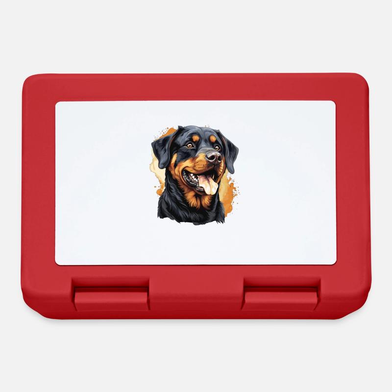 Rottweiler - Brotdose - Rot