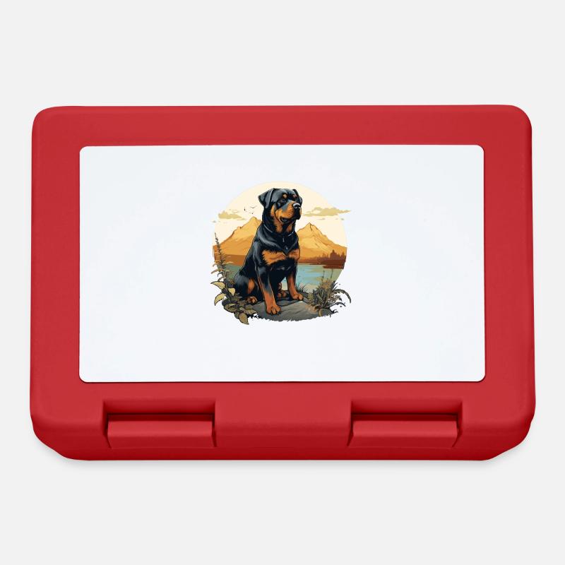 Rottweiler - Brotdose - Rot