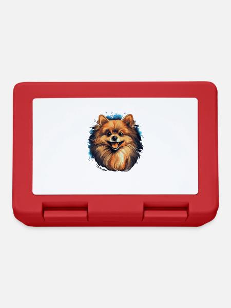 Pomeranian - Brotdose - Rot